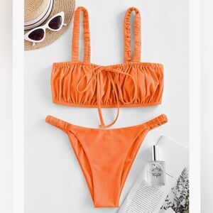 Hot orange bikini